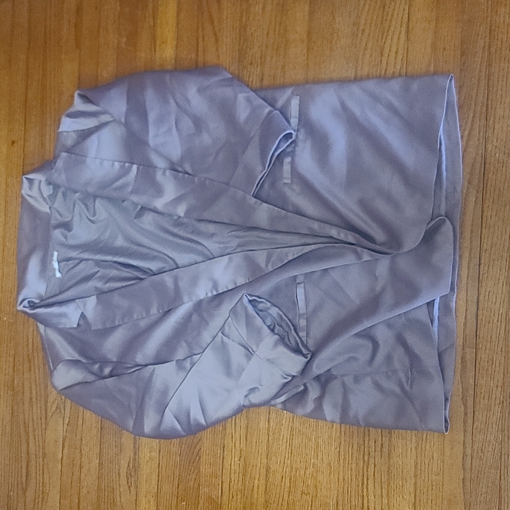 Maurices Satin Open Front Blazer size LARGE (Mauve color)